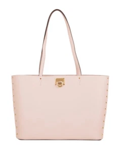 Michael Kors NWT Studded Manhattan Leather Powder Blush Tote Bag, MSRP $498 - Picture 1 of 13