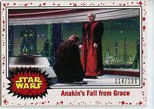 2017 Topps Star Wars Journey to Last Jedi WHITE #12 Anakin's Fall from #114/199