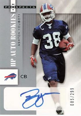 2006 Fleer Hot Prospects #182 Ashton Youboty #/299 Autograph Auto Bills RC - Image 1 of 2