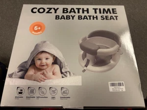 Cozy Bath Time Baby Bath Seat - Blue | 6+ Months | Comfortable | New in Box - Picture 1 of 2