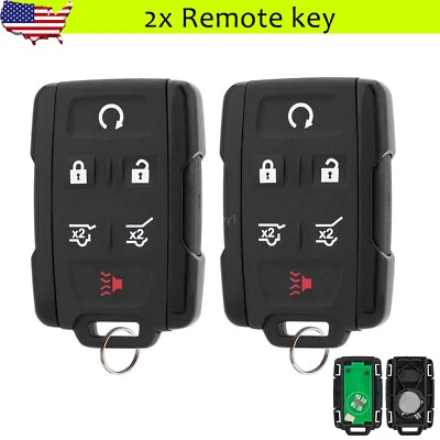 2 para Chevrolet Tahoe Suburban 2015 2016 2017 2018 2019 mando a distancia llavero Foto 1 de 4
