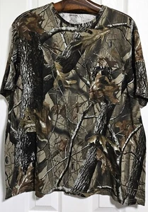 Outfitters Ridge Mens Brown Camo Realtree Hardwoods Pocket T-Shirt XL Hunting - Picture 1 of 3