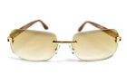 Miche   Gold And Brown Marbled Sunglasses W Smoke Gold Lenses
