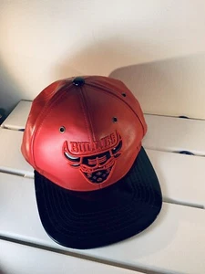 “Bullies” all Leather Baseball Chicago Bulls themed bandana bull hat - Picture 1 of 5