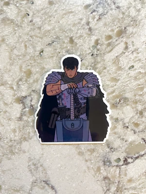 STICKER SURPLUS Berserk Guts Sticker l Gloss or Holographic Laminate l Waterproof Decal