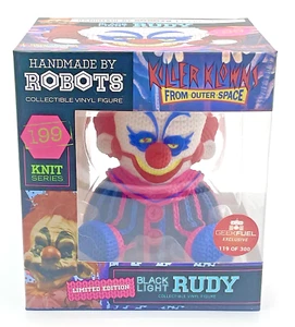 Fatto a mano da Robots Killer Klowns From Outer Space Rudy #119/300 Blacklight nuovo con scatola - Foto 1 di 6