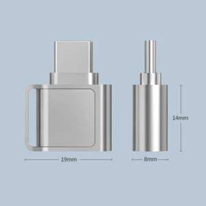 Type-C To TF Card Converter For Mobile Phones Laptops Tablets Memory Expansion - Zdjęcie 1 z 8