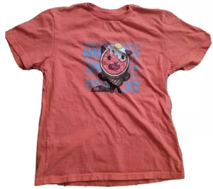 Hamcat Shirt Boys Small Orange Cat Crew Neck Graphic Tee Facebook Emoji 5 6 - Picture 1 of 3