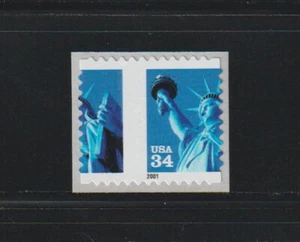 US EFO ERROR Stamps: #3485 Liberty: Big Die Cut Shift! $ at center! MNH - Picture 1 of 2