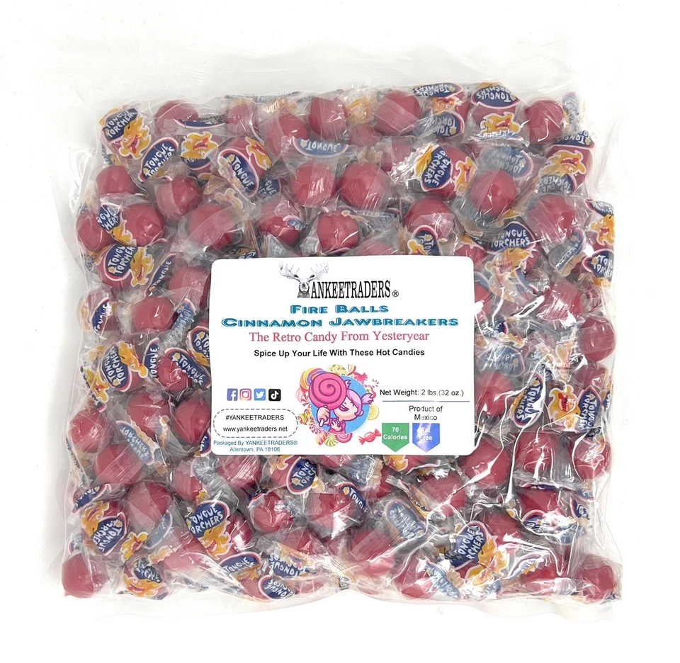 Fire Balls Cinnamon Jawbreaker Candy, bolsas de 2 lb (4 lb) ~ ENVÍO GRATUITO Foto 1 de 4