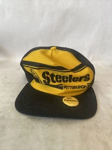 Vintage Pittsburgh Steelers Trucker Hat New Era Pro Snapback Mesh With Pin USA - Picture 1 of 17