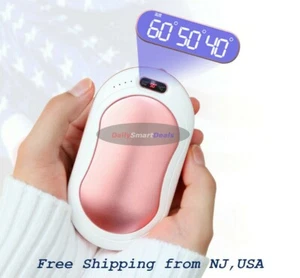 Pocket Hand Warmer Heater USB Charger Rechargeable 10000mAh Power Bank - Picture 1 of 12