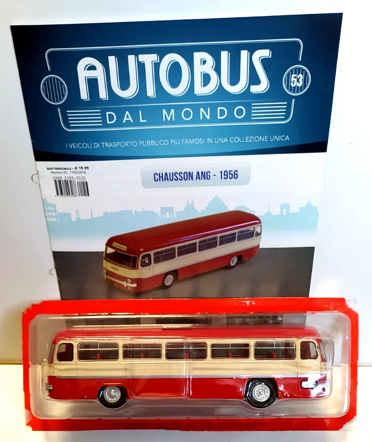 HACHETTE  AUTOBUS DAL MONDO 1:43 DIE CAST BUS CHAUSSON ANG 1956 CON FASCICOLO 53 - Immagine 1 di 1