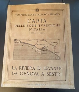 Carta delle zone turistiche d'Italia. La Riviera di Levante da Genova a Sestri. - Picture 1 of 3