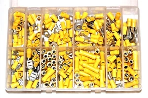 Surtido de terminales amarillos engarzados caja QTY 260 13 eléctricos más populares AT82 - Imagen 1 de 1