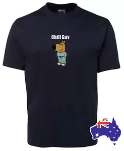 Chill Guy Shirt Funny Chill Guy Dog Meme Humor Quote Men's Gift T-Shirt present - Picture 1 of 22