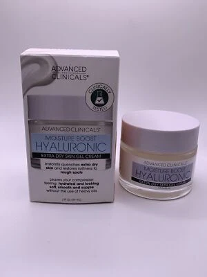 Advanced Clinicals Moisture Boost Hyaluronic, Crema Gel Piel Extra Seca, 2 OZ Foto 1 de 4