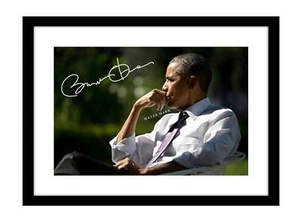 Barack Obama 5x7 Signed photo print US president democrat America - Picture 1 of 2