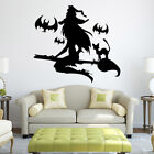  Happy Halloween Wall Decals Witch Living Room Decorations Livingroom Decorate