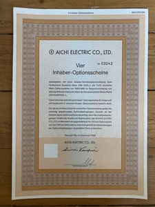 4 x AICHI ELECTRIC CORPORATION (GERMANY - JAPAN) (O) - Picture 1 of 1