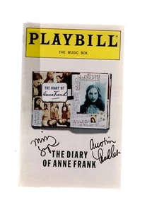 SIGNED Playbill the DIARY of ANNE FRANK + 55$ ticket - Picture 1 of 2