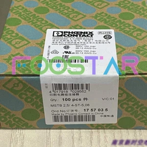 100 STÜCK NEU passend für Leiterplattensteckverbinder MSTB 2,5/4-ST-5,08 1757035 - Bild 1 von 4