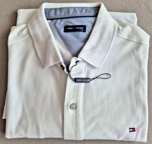 Tommy Hilfiger Poloshirt mit Kragen Gr. XL Weiß Neu - Bild 1 von 2
