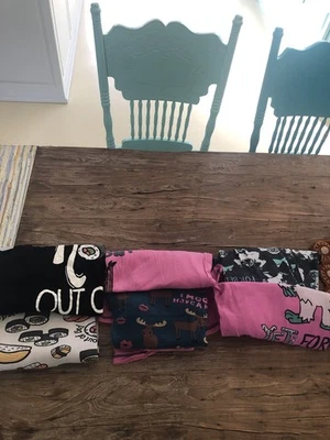 Lote de 3 conjuntos de pijama de salón grande grande L Lazy One Legging para mujer Foto 1 de 4