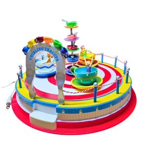 DEPT 56 Carnival wirbelnde Teetassen Fahrgeschäft funktioniert nicht - Bild 1 von 4
