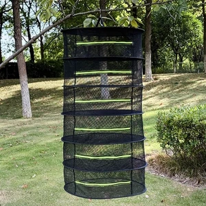 48 Layer Outdoor Foldable Drying Net Mesh with Strong Windproof Hanging Hooks - Picture 1 of 6