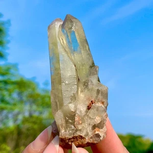 Racimo de cuarzo color humo citrino natural 63G muestras de cristal mineral curación - Imagen 1 de 20