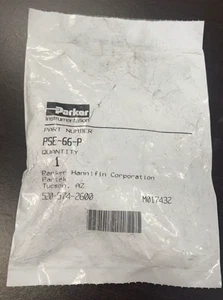 Parker PSE-66-P PFA Pargrip Street Elbow 3/8" Tube x 3/8" NPT - Picture 1 of 2