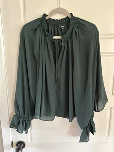 Madewell Damen Luxus Wald Bluse Gr. L - Bild 1 von 4