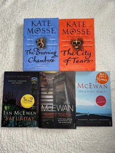Kate Mosse, Ian McEwan Book Bundle X 5, Modern, Contemporary, Drama, Mystery - Picture 1 of 2