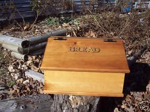 Vintage Country Kitchen Wood Bread Box ooak LRG wooden - Picture 1 of 1