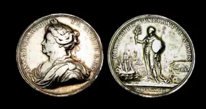 X086: 1713 Königin Anne Silbermedaille - Frieden in Utrecht - Eimer 460 - Bild 1 von 3