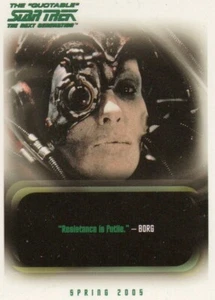 Quotable Star Trek Next Generation TNG, 2005: P2 UK Promo Card - Bild 1 von 1