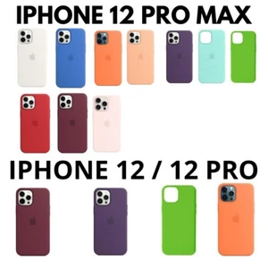Cover Custodia Posteriore In Silicone Compatibile Iphone 12/12 Pro / 12 Pro Max - Foto 1 di 13