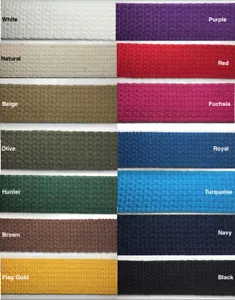 1 Zoll Baumwollgurtband - 10 durchgehende Yards - VIELE FARBEN VERFÜGBAR - Made in USA - Bild 1 von 39