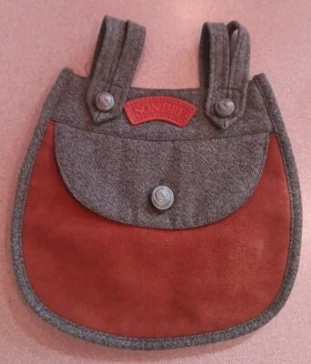 Sondre Belt Pouch Brown Suede Gray Wool - Image 1 of 4