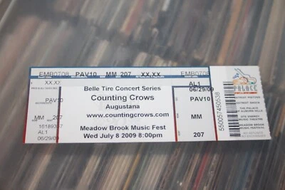 Counting Crows - Detroit 2009 Concert Ticket   - FREE SHIPPING - - Image 1 of 2