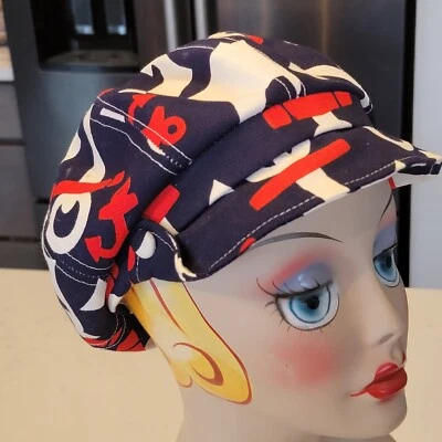 Sombrero Patriótico Retro Vintage Años 60 Para Mujer Elegante HECHO EN EE. UU. Foto 1 de 4