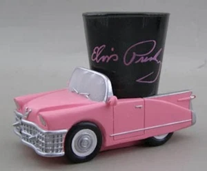 Elvis Presley Signature Shot Glass with Pink Cadillac Base - Picture 1 of 1