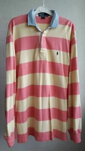 Camisa para hombre Ralph Lauren rara vintage ajustada personalizada polo manga larga talla M/L - Imagen 1 de 7