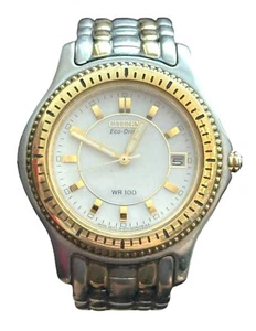Citizen Eco Drive Womens Watch WR 100 E010-K15711 Solar Powered Two Toned EUC - Picture 1 of 5