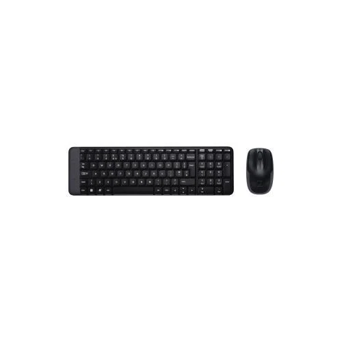 Logitech MK220 Keyboard & Mouse USB Wireless RF Keyboard English US Black USB - Image 1 of 1