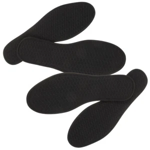 2 pares de plantillas de bambú carbón a prueba de olores hombre Miss insertos finos para zapatos - Imagen 1 de 12