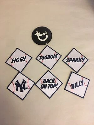 RARE LE 2014 TOPPS ARCHIVES 1977 YANKEES Series 2 Patch(6)&Button(1) - Image 1 of 3