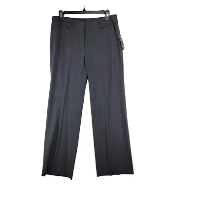 NWT New Directions Gray Flat Front Straight Leg Dress Pants Stretch SIZE 8P - Image 1 of 4