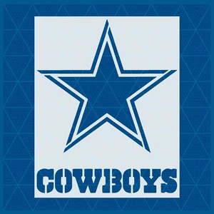 Texas Cowboys Stencil – Football Team, Sports Fan Art, Craft, Wall Decor Design - Picture 1 of 5